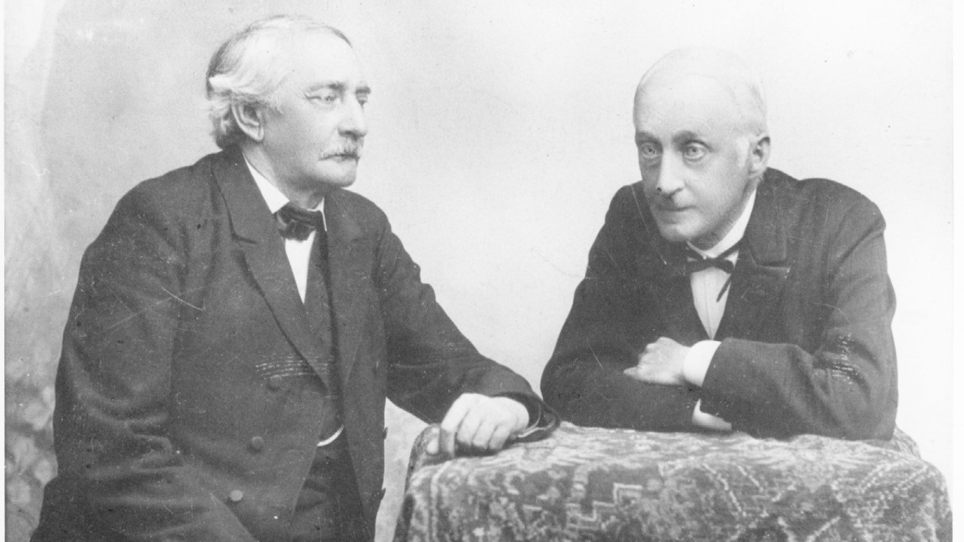 Karl Hegel und Franz Xaver Wegele, nach 1858 (wohl 1860er Jahre)